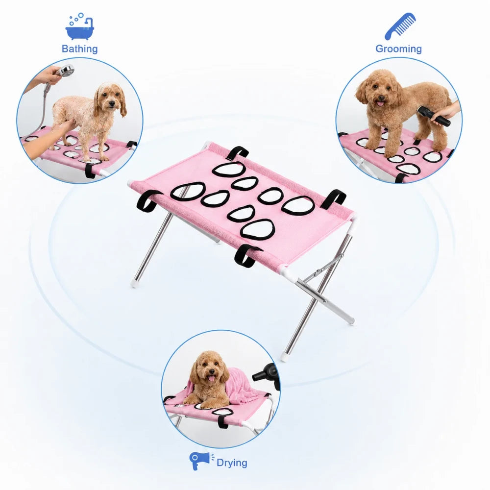Portable Pet Grooming Hammock Stand